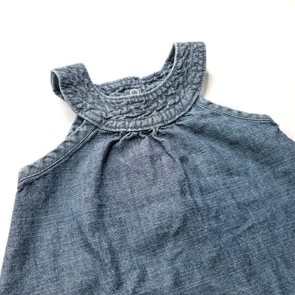 4/$25 Carter's Denim Chambray Halter Tunic Dress - Picture 6 of 6